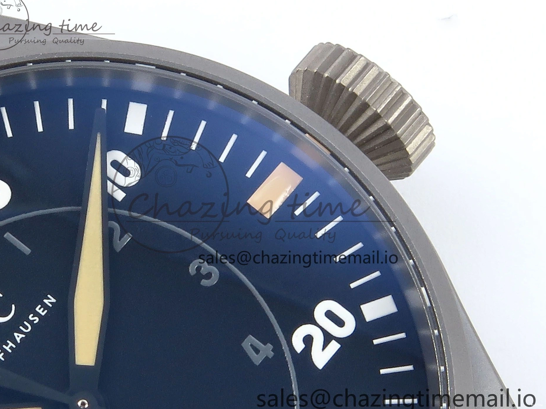 MIROTIME 0130 Big Pilot IW329701 M+F 1:1 Best Edition Black Dial on Brown Leather Strap MY RelaxedFit 7005